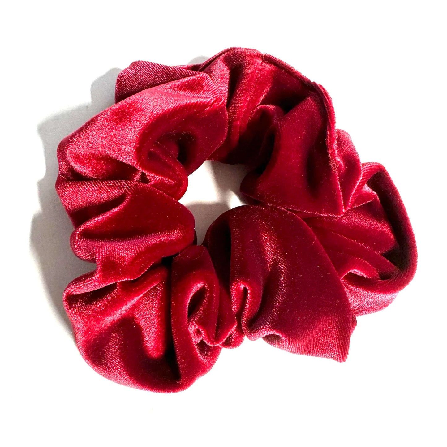 Chouchou de velours - rouge -