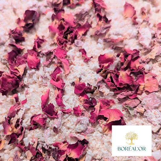 Bath salt: Sweet Rosie - Pure Quebec floral elegance (Rose)