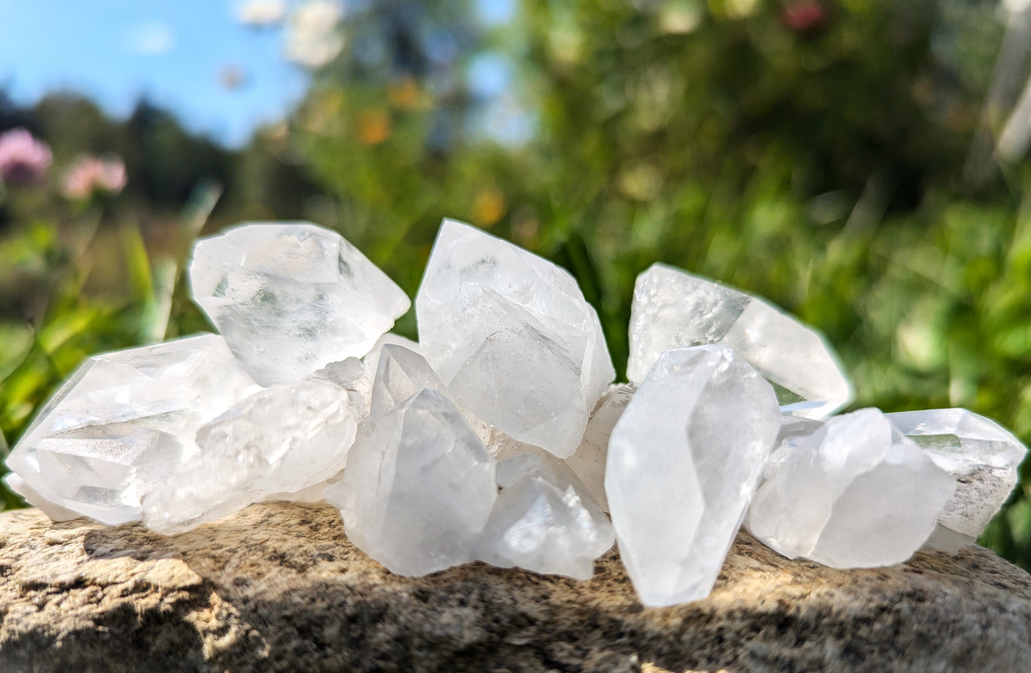 Bain Lunaire Lavande, Rose et Jasmin avec Quartz et sauge,  Trousse de départ