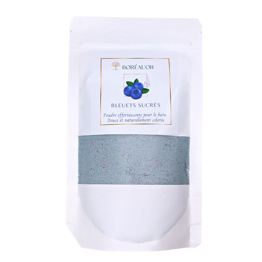 Blueberries- Effervescent Bath powder 